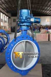 36'' PTFE Seat Electric Actuator Wafer Butterfly Valve (D971X-10/16)