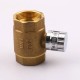 Zhejiang kaibeili WOG400  Lockable Valve for Standard Brass Water Meter with  Blue Aluminium Butterfly Handle