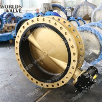 Double Flanged Type Connection C958 C954 Aluminum Bronze Body and Disc Butterfly Valve Brass